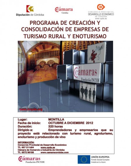 Programa de creación y consolidación de empresas de turismo rural y enoturismo en Córdoba